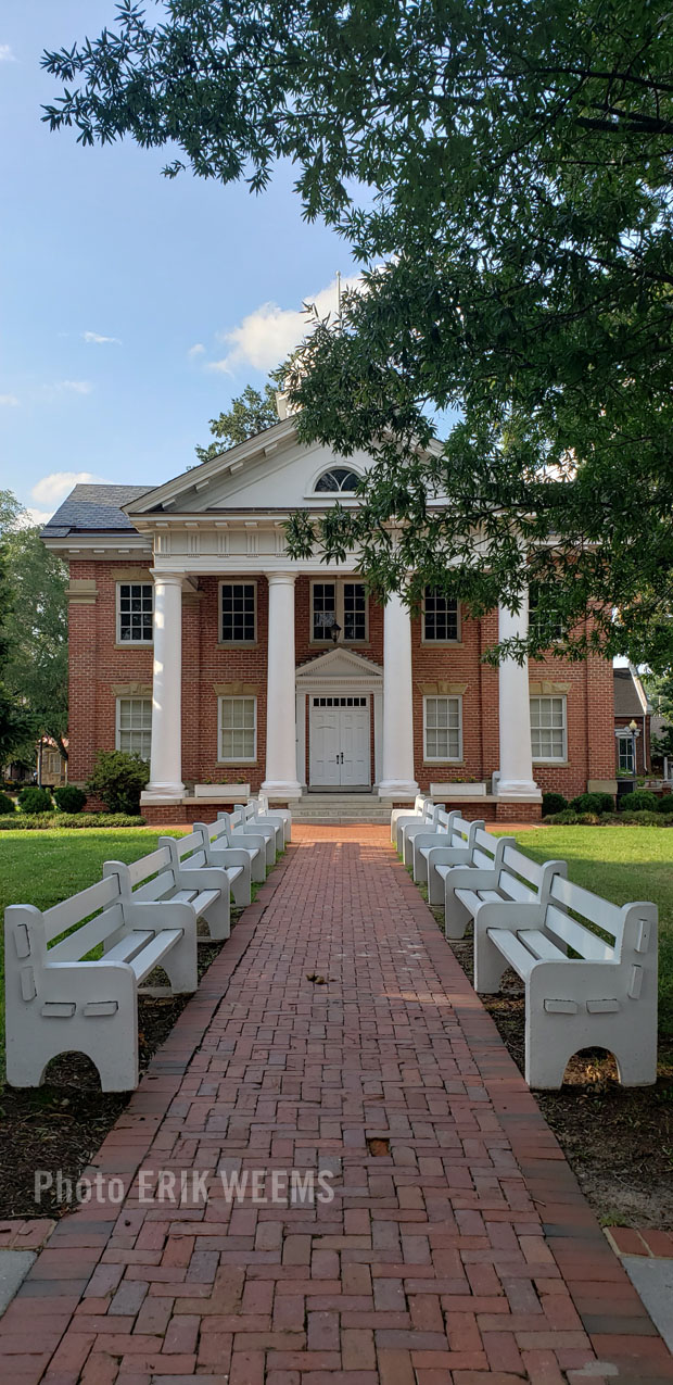 Brick path at the Chesterfield Courthouse