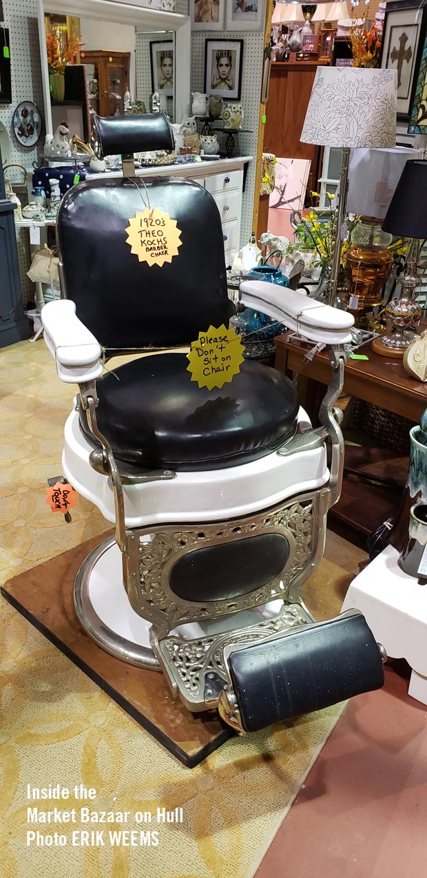 Barbar chair on Hull at the Market Bazaar