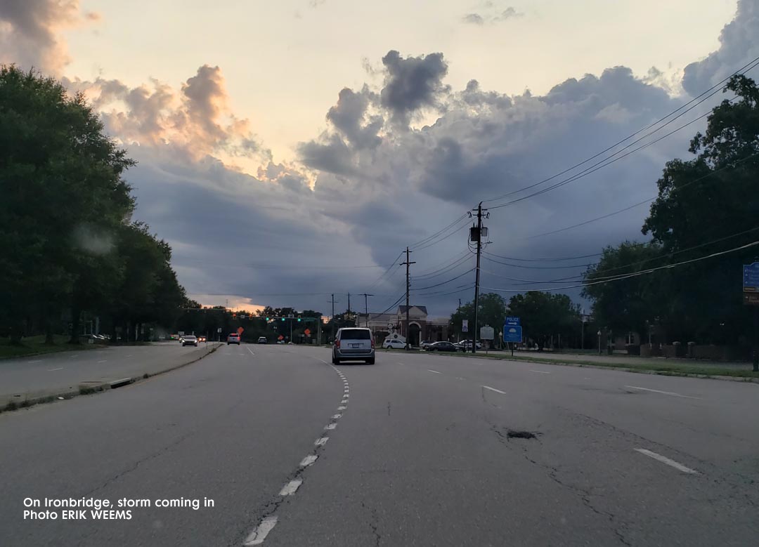 Storm coming in on Ironbridge Road